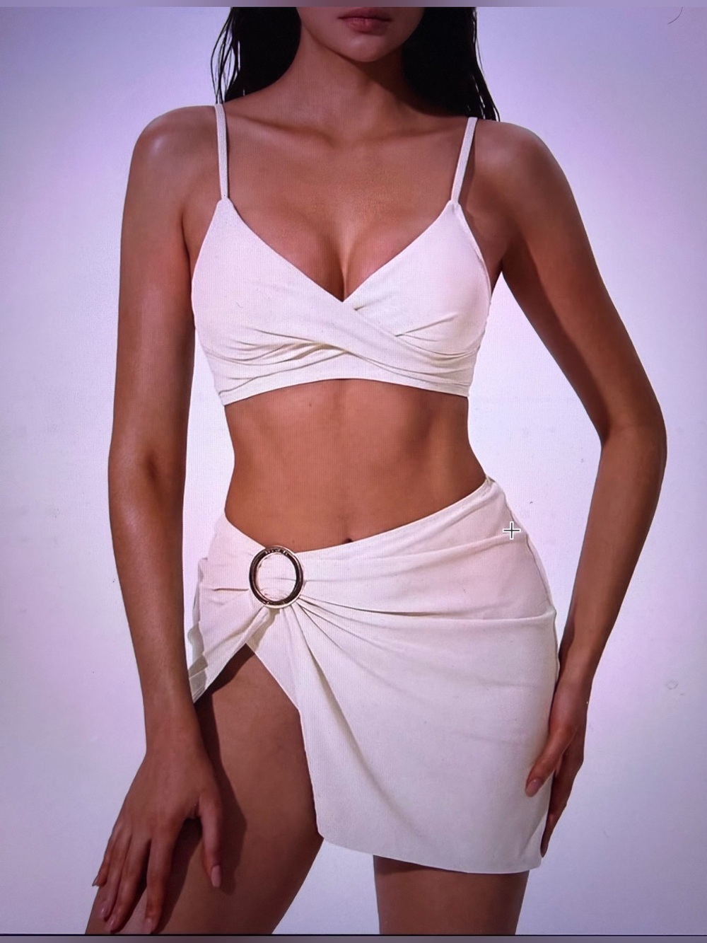 NWT SUUKSESS Twisted High Waist 3pc Bikini Set